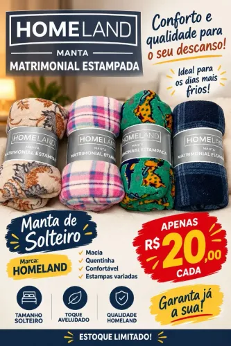 Mantas de solteiro