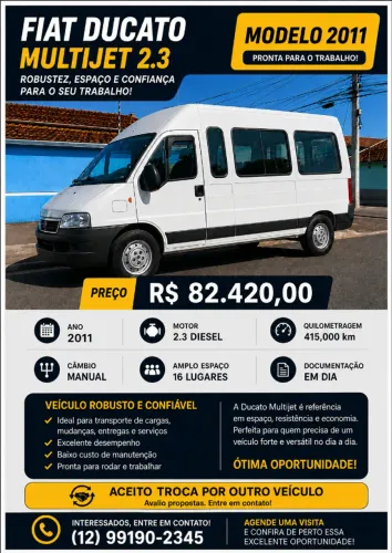 Fiat Ducato Minibus 2.3 ME Diesel 2011