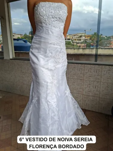 Vestido de Noiva Sereia Florença Bordado