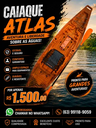 Caiaque atlas semi novo