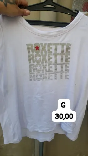 CAMISETA BRANCA "ROXETTE" - TAM. G
