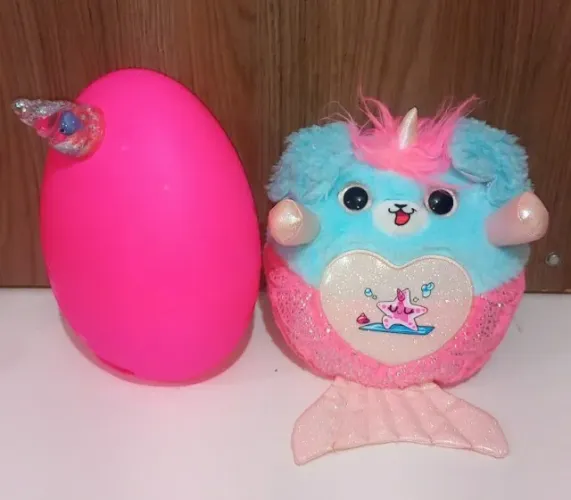 Pelucia Rainbocorns Mermaidcorn Ovo Pelúcia Cachorro Unicórnio