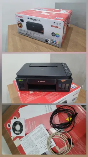 Impressora Canon MegaTank G3110 com defeito na cabeça de impressão