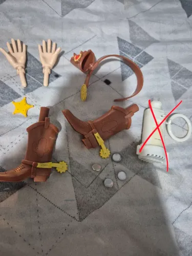 Kit de itens do Woody Toy Story