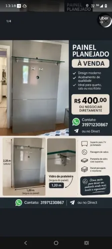 Painel de TV planejado moderno