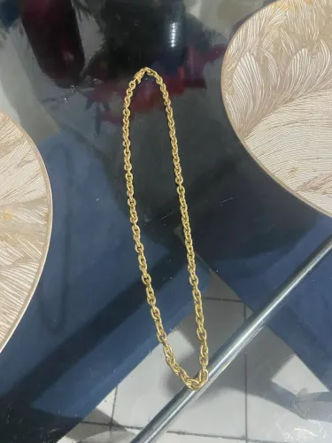 Vendo cordão de moeda antiga top 70cm