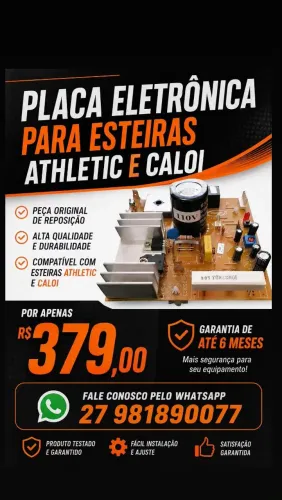 Placa para esteira
