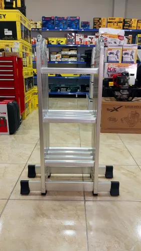 Escada Articulada multiuso 4x3 3.60m Alumínio 150kg Titanium (Nova)
