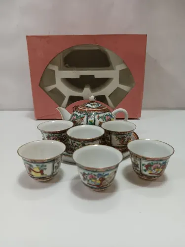 Conjunto miniatura saquê porcelana chinesa