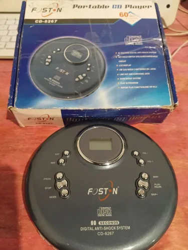 CD PLAYER DISCMAN FOSTON NOVO SEM USO