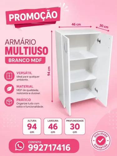 Armario multiuso em mdf