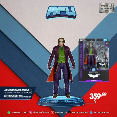 Joker Coringa Deluxe Mcfarlane Toys Dc Multiverse The Dark Knight