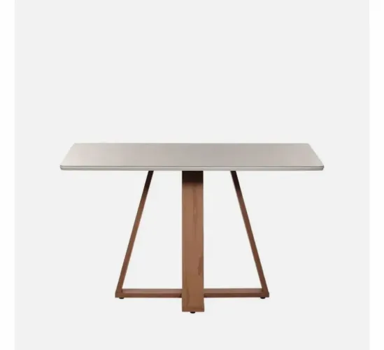 Vendo Mesa de Jantar Retangular c/ Vidro para 4 Lugares Avena 135 cm -