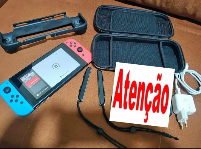 Nintendo switch V2 pra sair logo cuida semi novo analisa trocas e troco por PS4