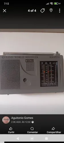Rádio motobras RM-PF 33, 3 faixas