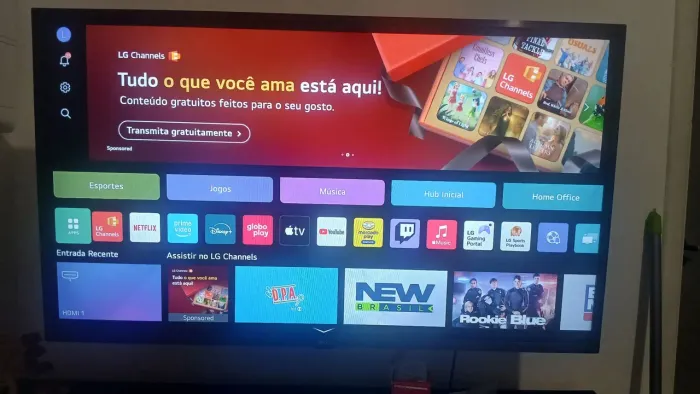Smart TV LG 43"Full HD, Processador A5 Ger6, AI, Alexa e webOS 23 - 43LR6700PSA