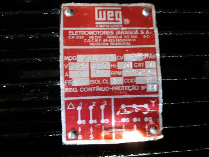 Motor elétrico weg.