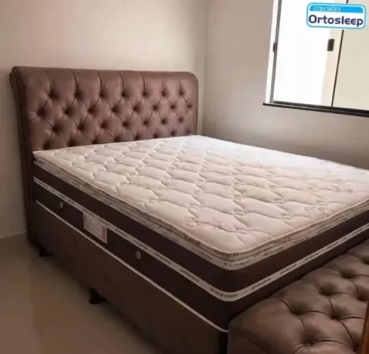 Cama box com cabeceira e recamier - otimos preços, confira no whatsApp
