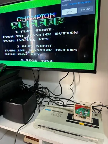 SEGA SG-1000 II na caixa MDF + 02 Controles + 01 Jogo + Cabos - Funcionando