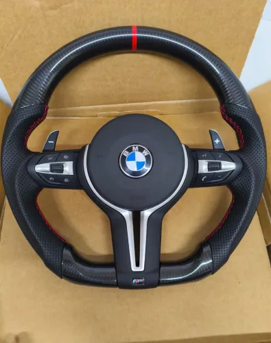Volante bmw M sport carbono base reta 