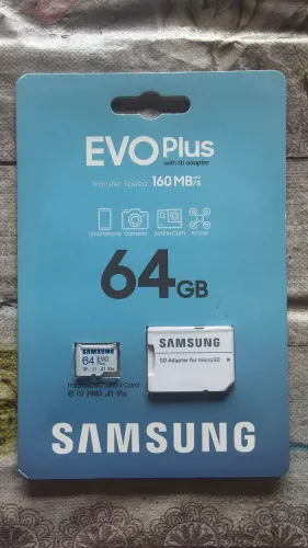 Cartão de memória Samsung EVO PLUS 64gb
