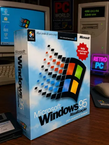 Windows 95 Box lacrado. Reliquia