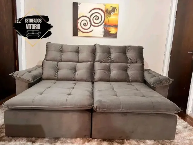 Sofá retrátil e reclinável