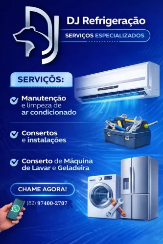MANUTENÇÃO DE AR CONDICIONADO, GELADEIRA, MÁQUINA DE LAVAR E BEBEDOURO