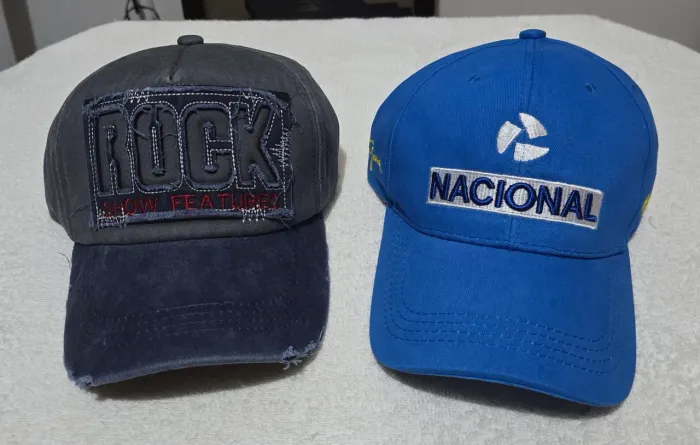 Bonés do Rock e Ayrton Senna 