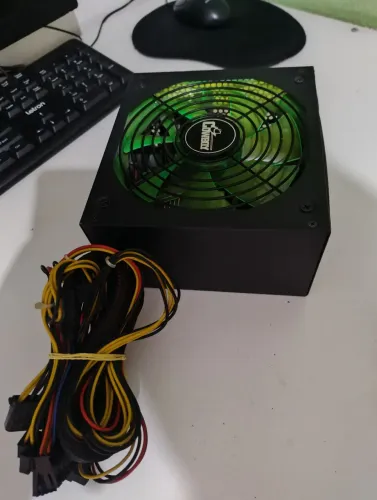 FONTE ATX 500W COWBOY, com LED.