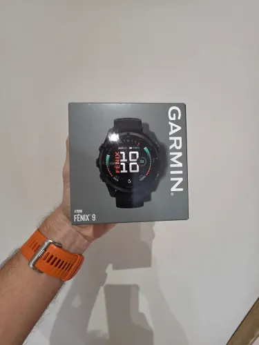 Relogio Garmin Fenix 9 preto 47mm amoled Saphira Novo com nf