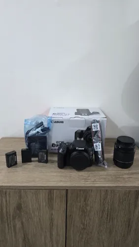 R$ 3.300,00 à vista! Canon SL3 + Lente + 3 Baterias + 3 Carregadores /