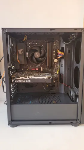 PC Gamer Completo Ryzen 53600+ GTX 1650 B550M Aorus Elite Super Estavel - Com caixas