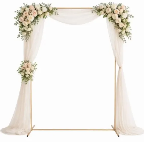 Arco Retangular Dourado 2x1 Desmontável para Decoração