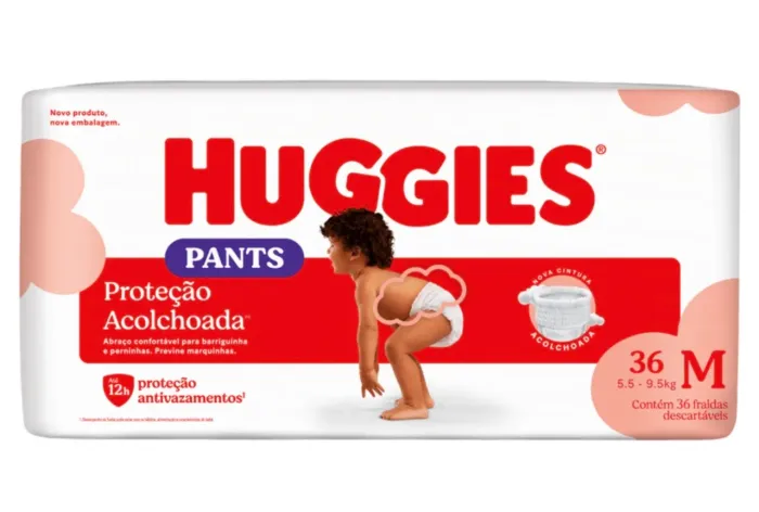 Fralda Huggies, TAM M, 36 Unidades. Motivo da venda: não seve para o meu filho