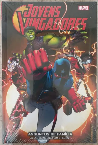 Jovens Vingadores Assuntos de Família Marvel Vintage em Capa Dura Lacrada da Panini
