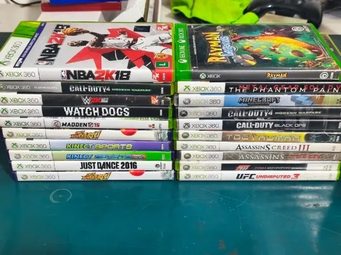 Lote com 20 jogos usados de xbox 360 original no precinho faço envio olxpay