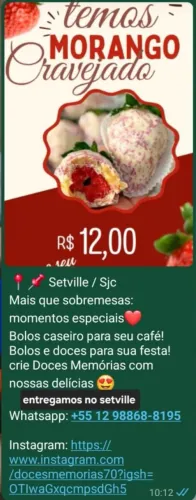 Morangos cravejados