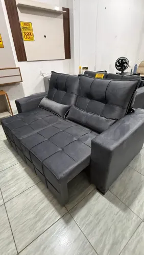 Sofá retrátil reclinável novo e embalado 1.90x0.95 disponível