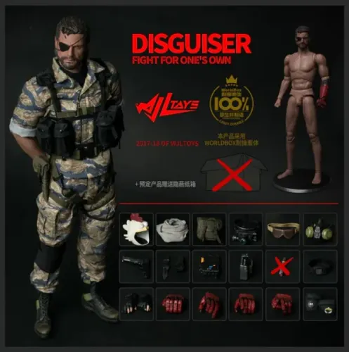 Venom Snake Metal Gear V - Disguiser Wjl Toys 1/6