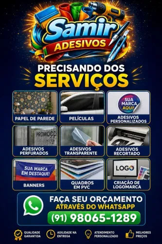 Adesivos e serviços Gráfico 