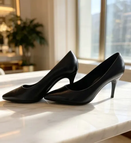 Scarpin Bottero Couro Salto Fino Feminino Preto 36