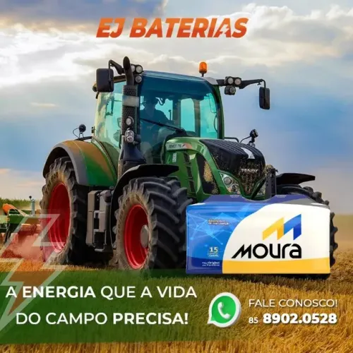 Bateria 150 amperes moura de ônibus e som automotivo