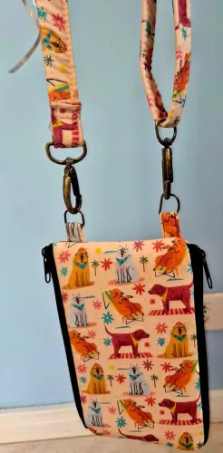 Bolsa com bolsos duplos e individuais em pachtwork