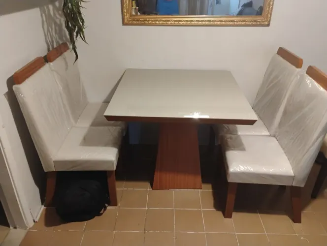 MESA JANTAR 4 LUGARES , NOVA MOTIVO VIAGEM
