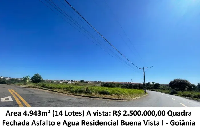 Leia a descrição: Area 4.943m² (Quadra Fechada) Residencial Buena Vista I