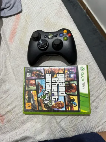 Controle e jogo gta V para Xbox 360