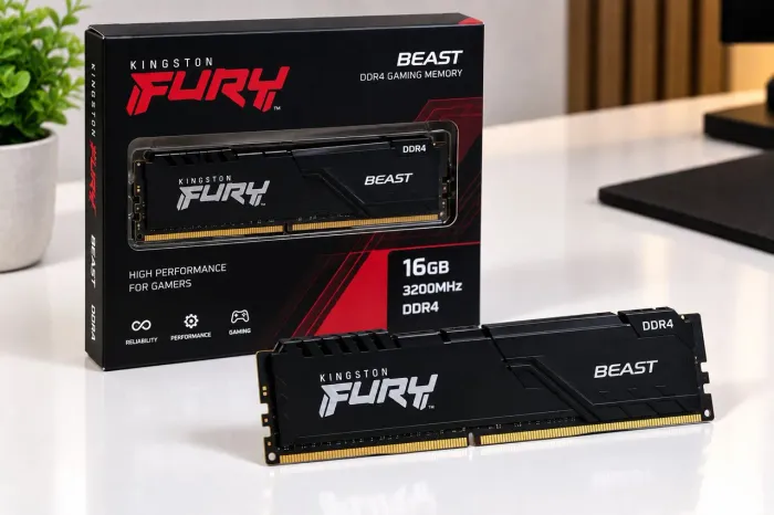 Memória ram FURY Beast DDR 4, 16GB 3200 MHz NOVO LACRADO