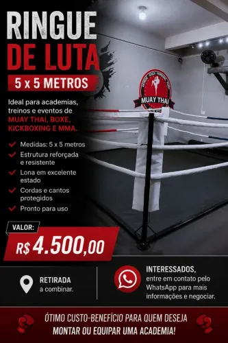 ? RINGUE DE LUTA 5x5 METROS ?