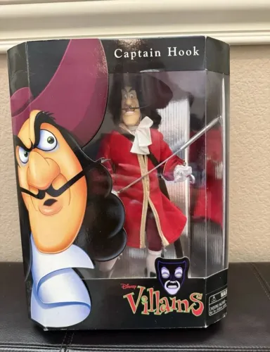 BONECO CAPITÃO GANCHO DISNEY STORE NOVO LACRADO ITEM RARO
